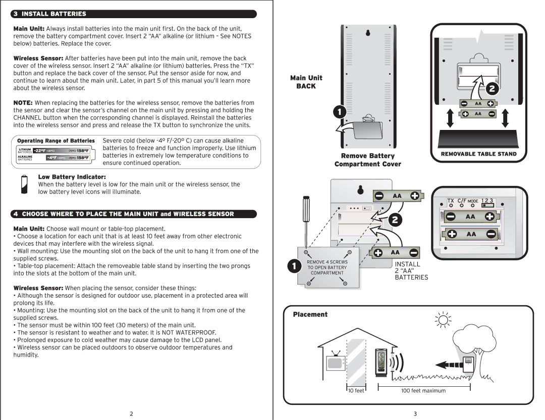 Acu-Rite DeIux wirelss weather station and atomic clock manual 