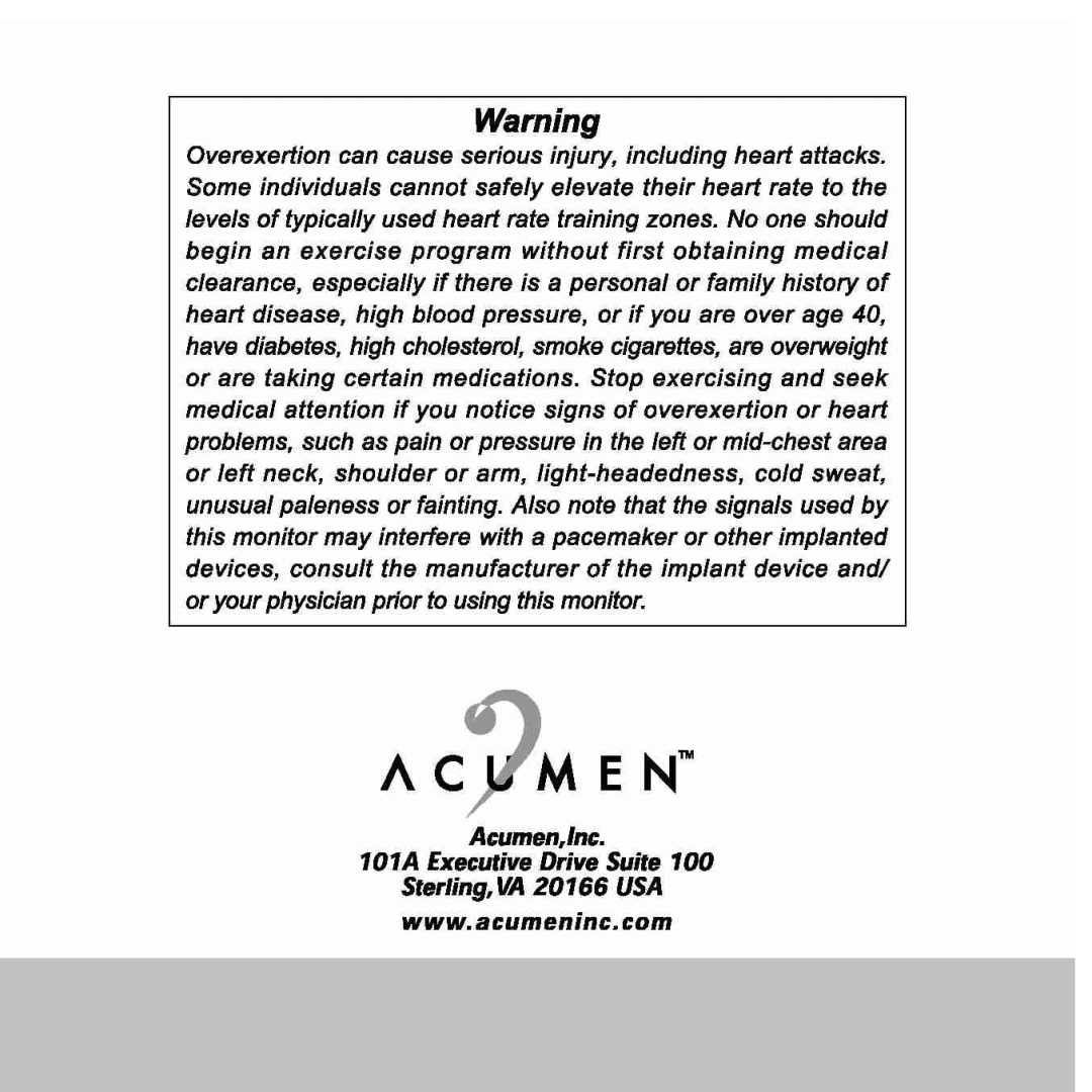 Acumen EON-2027HS, EON-2028HS manual 