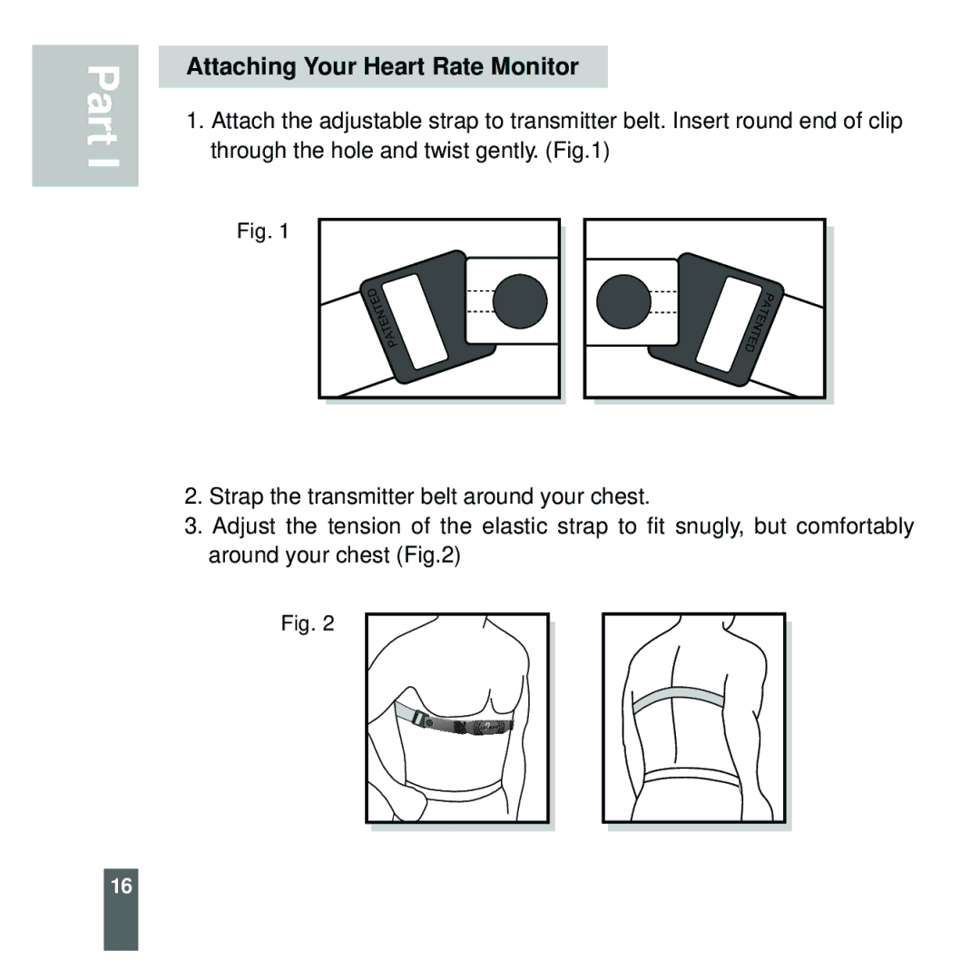 Acumen EON-2027HS, EON-2028HS manual Attaching Your Heart Rate Monitor 