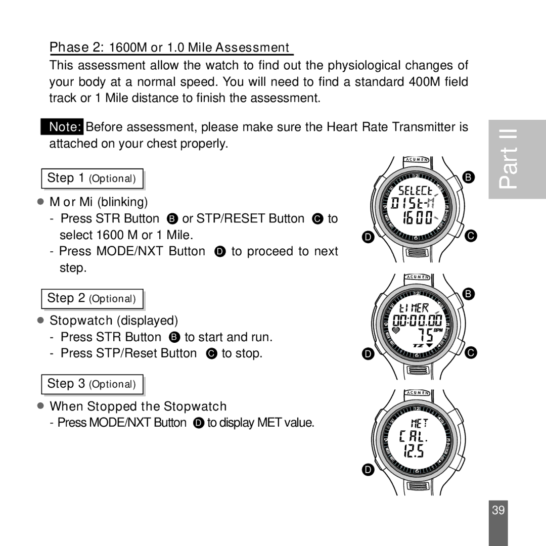 Acumen Stopwatch manual Part 