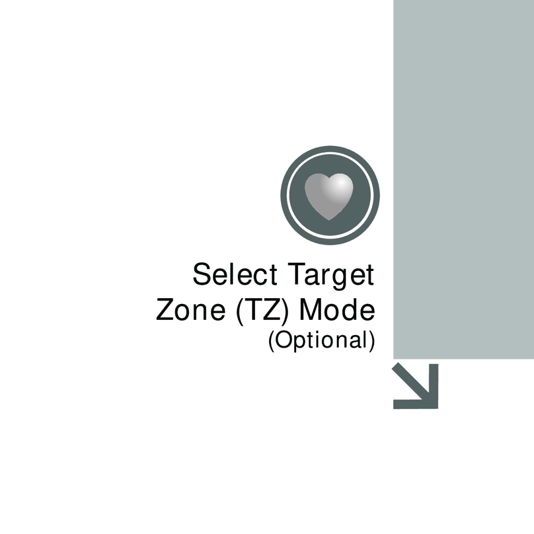 Acumen Stopwatch manual Select Target Zone TZ Mode 