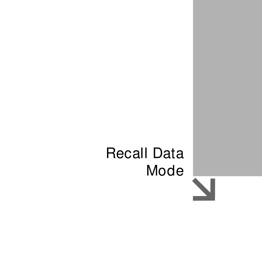 Acumen Stopwatch manual Recall Data Mode 