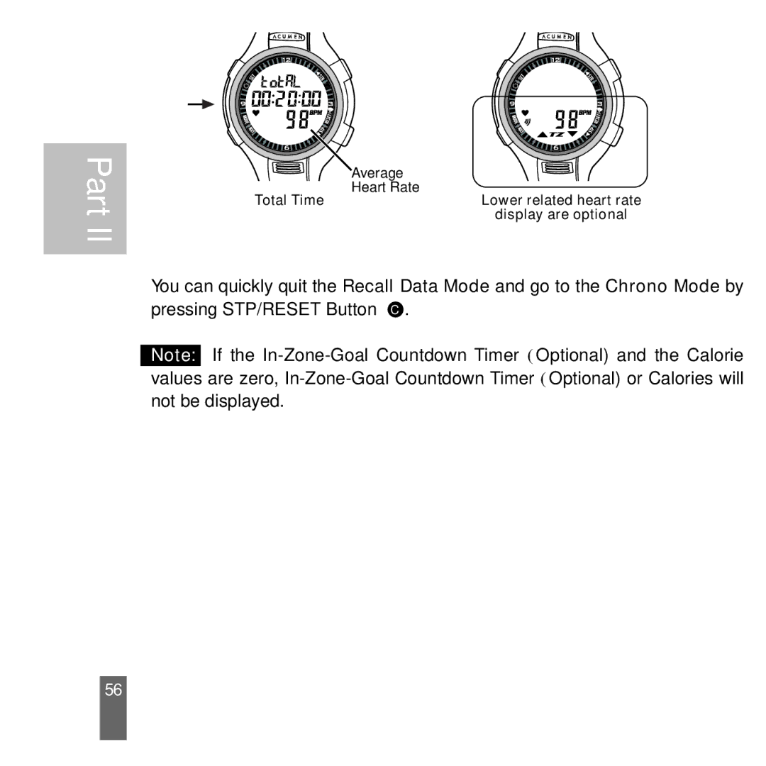 Acumen Stopwatch manual Lap 