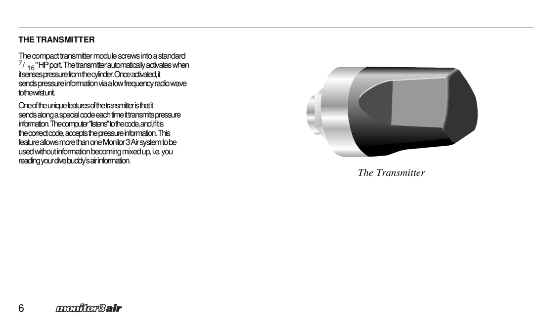 A&D 2 Plus owner manual Transmitter 