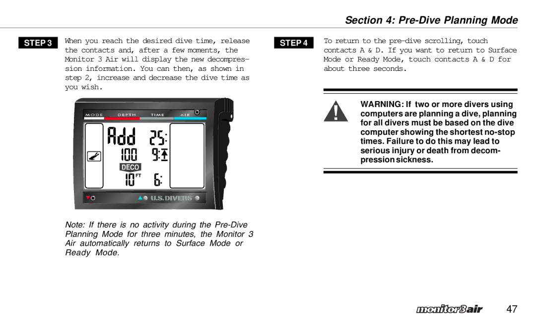 A&D 2 Plus owner manual Step 