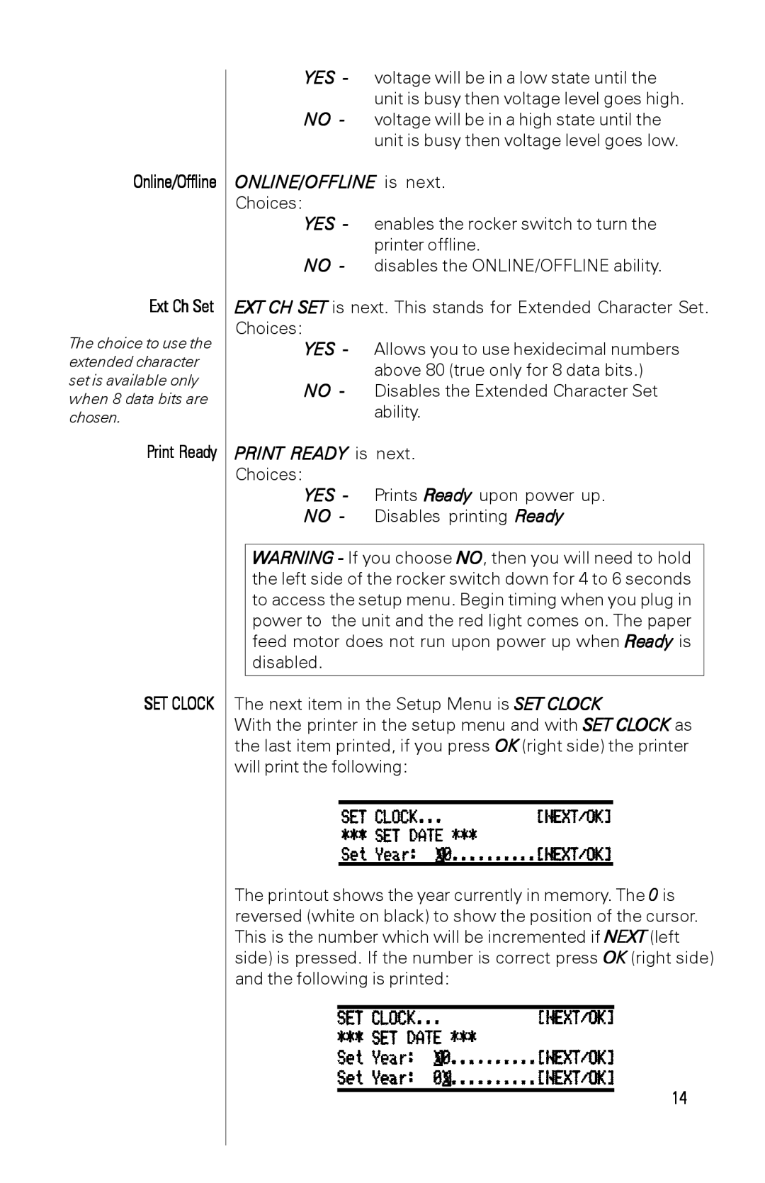 A&D AD-1191 instruction manual Ext Ch Set, Print Ready 