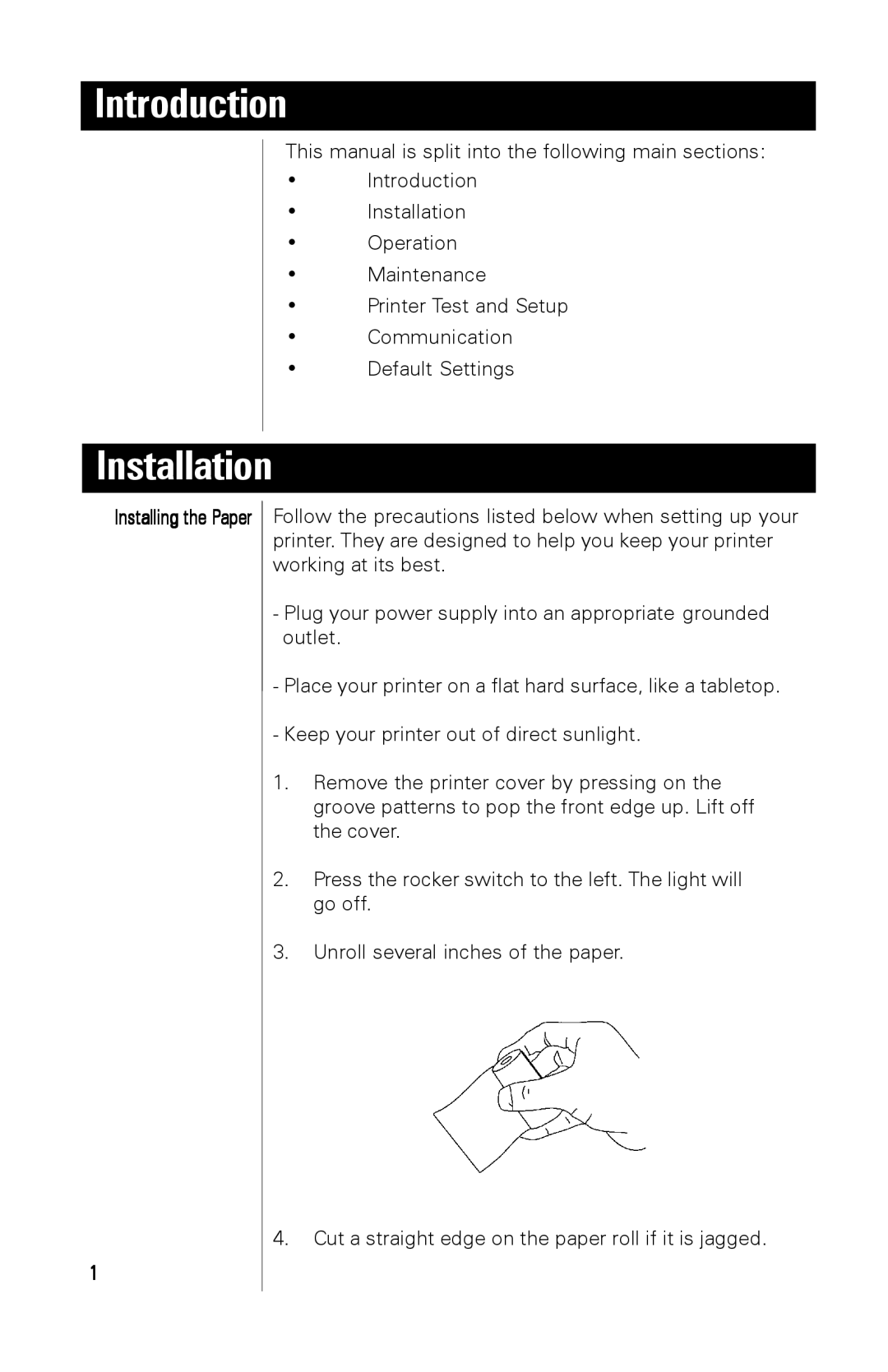 A&D AD-1191 instruction manual Introduction, Installation 