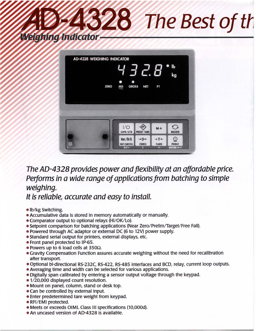 A&D AD-4328 manual 