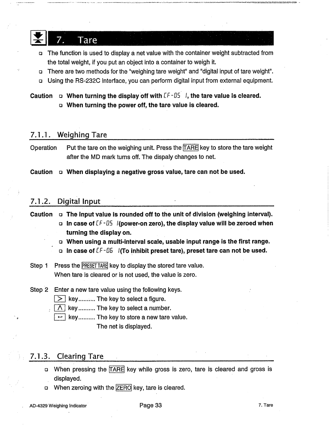 A&D AD-4329 manual 