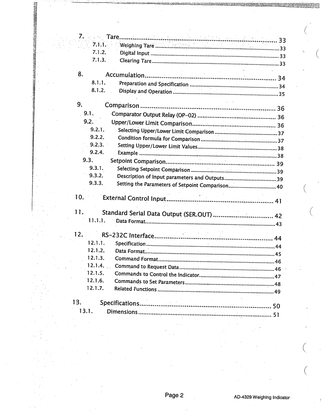 A&D AD-4329 manual 