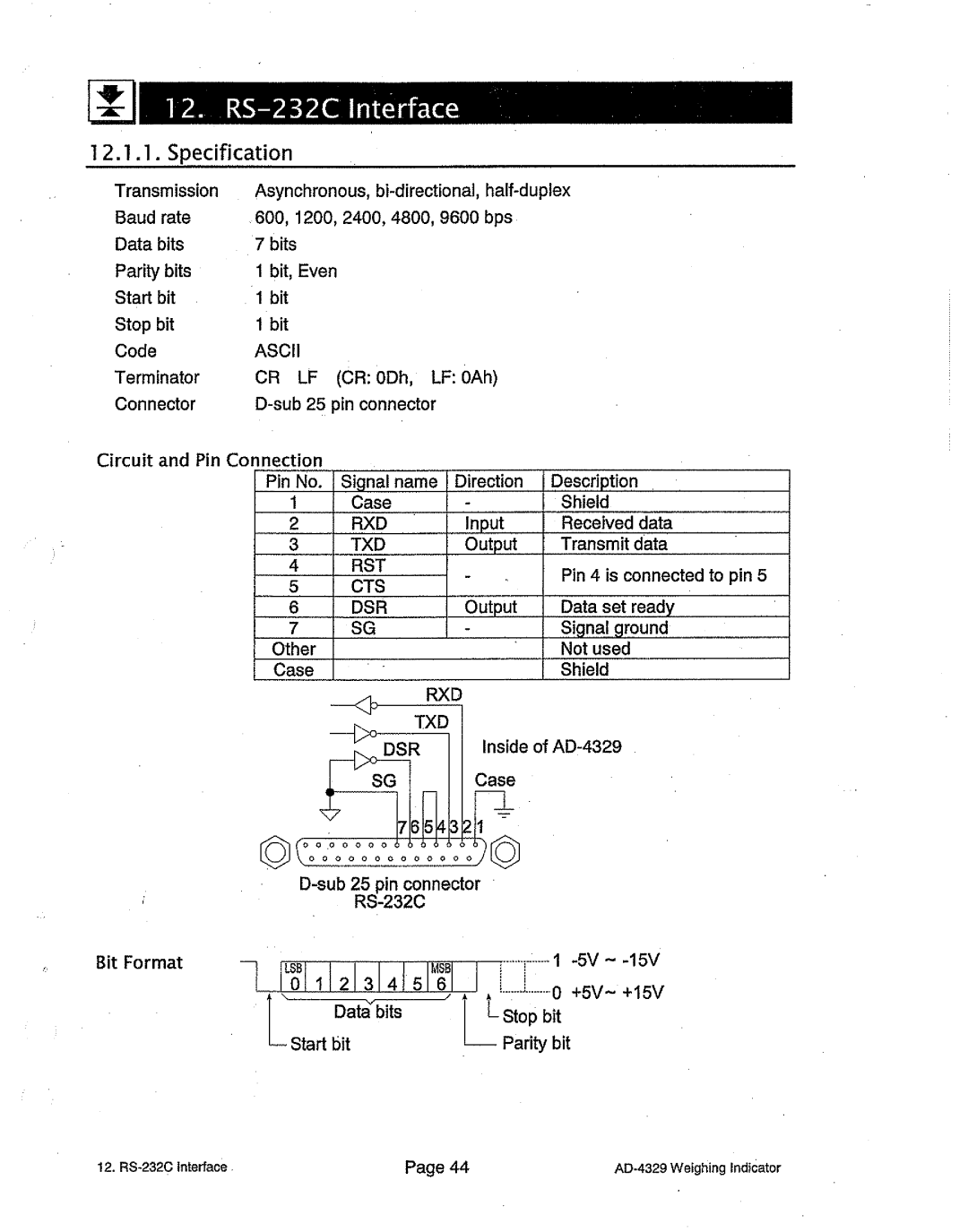 A&D AD-4329 manual 