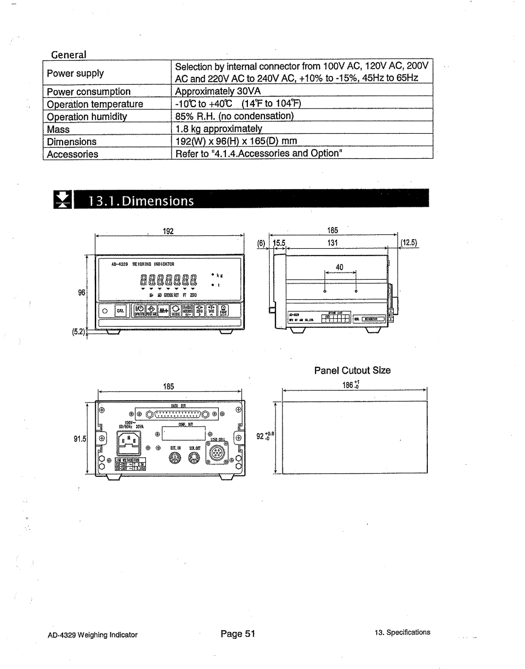 A&D AD-4329 manual 