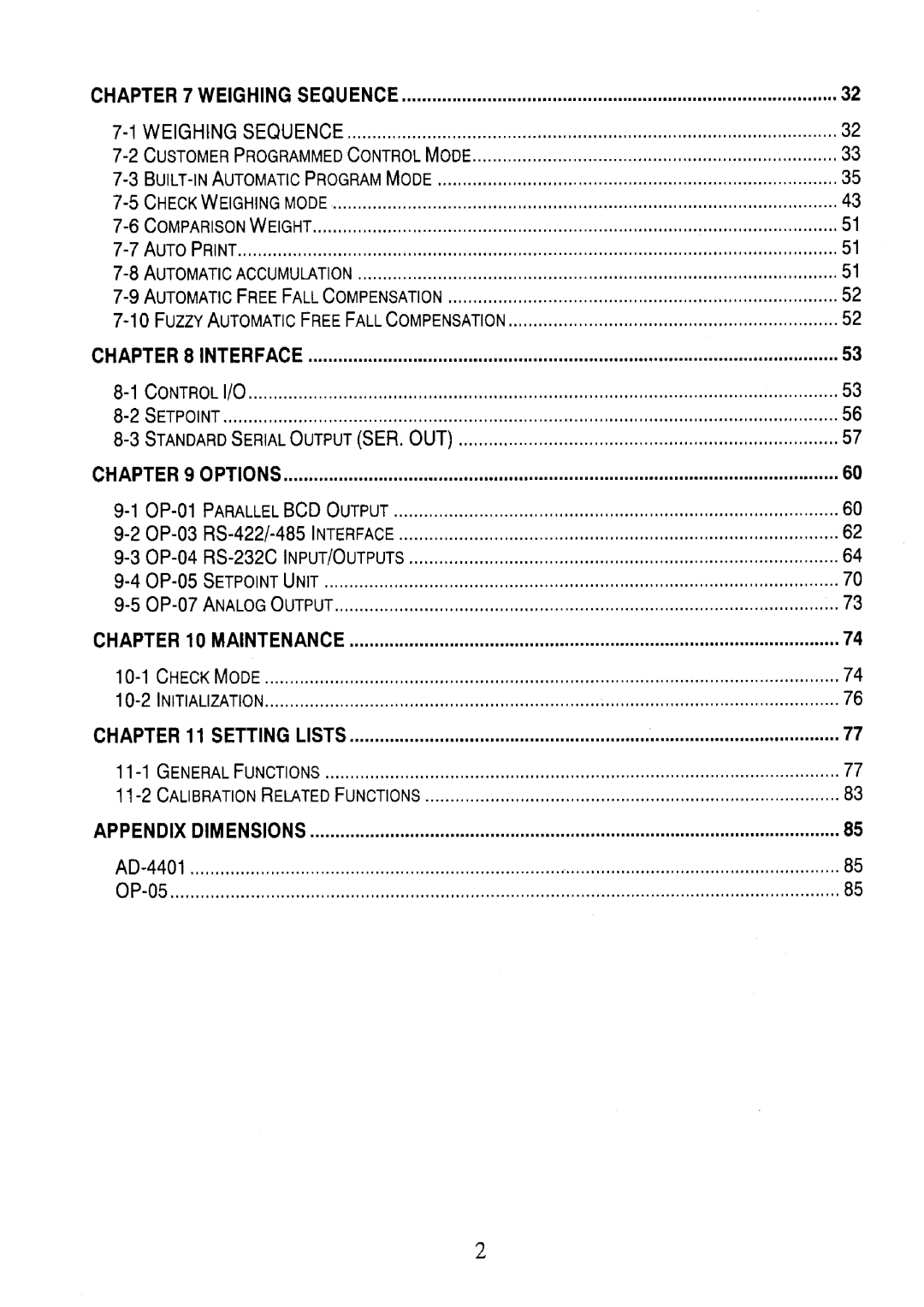 A&D AD-4401 instruction manual 