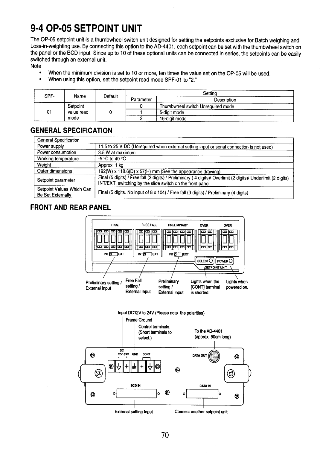 A&D AD-4401 instruction manual 