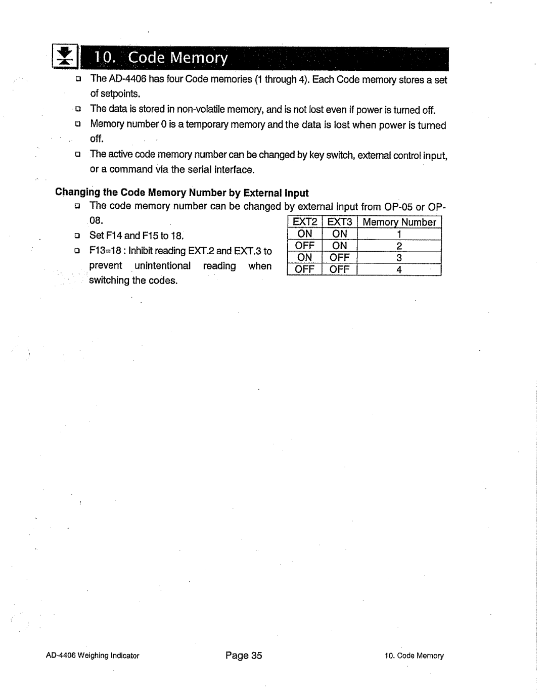 A&D AD-4406 manual 