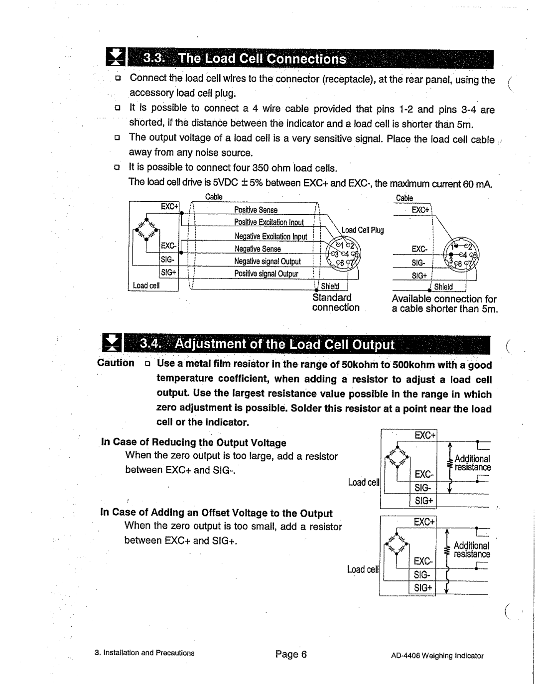 A&D AD-4406 manual 