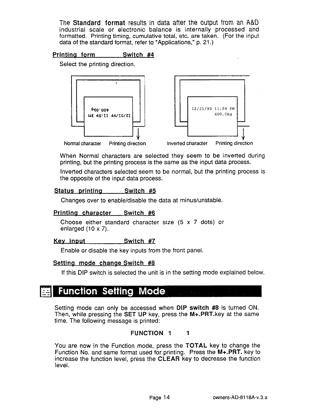 A&D AD-8118A manual 