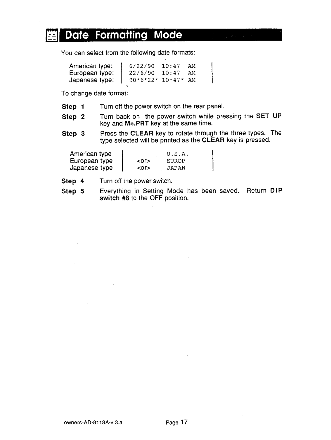 A&D AD-8118A manual 