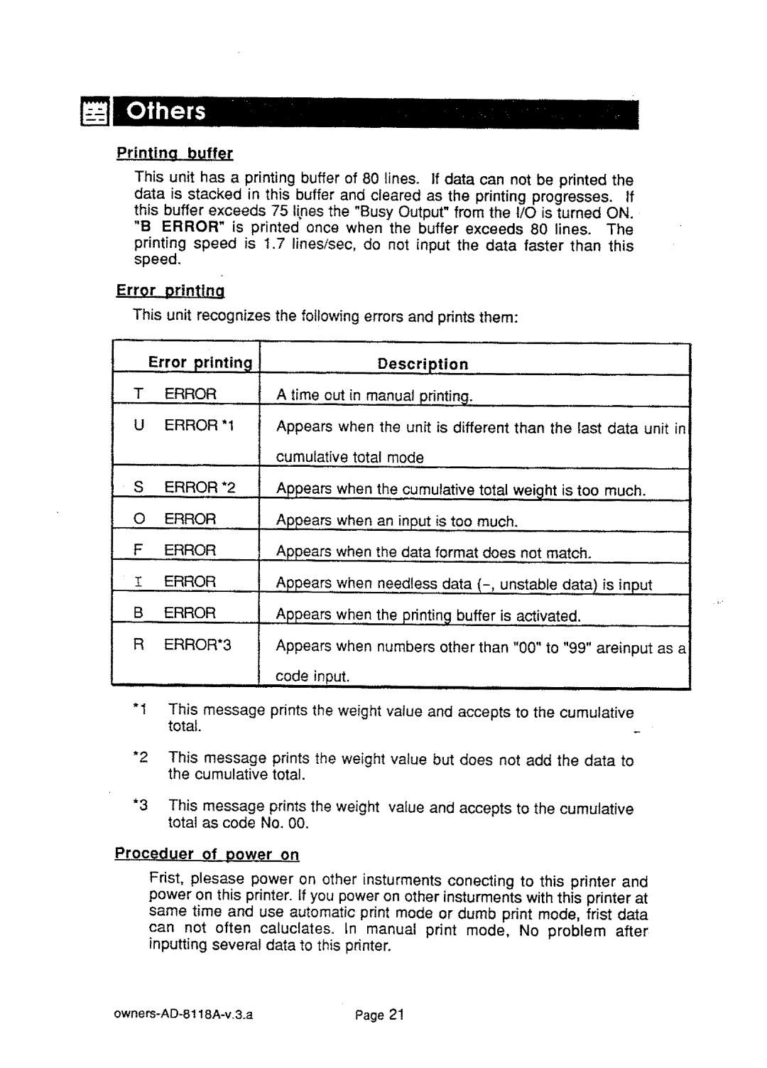 A&D AD-8118A manual 