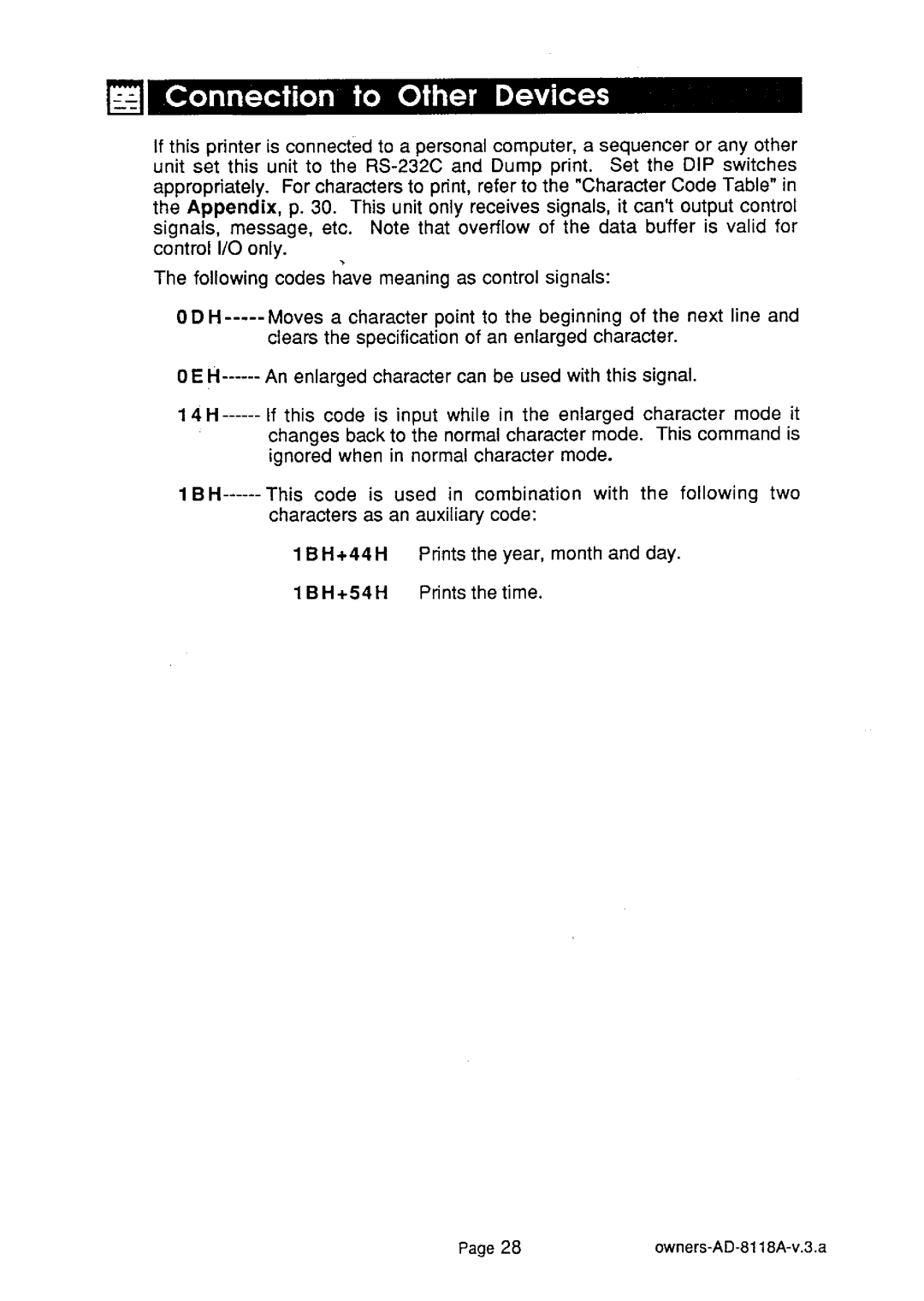 A&D AD-8118A manual 