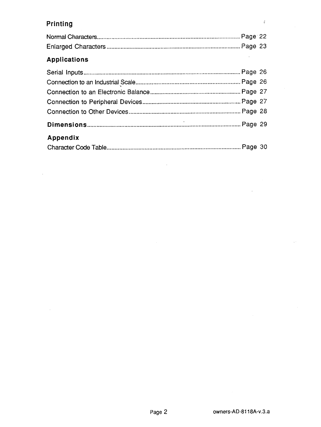 A&D AD-8118A manual 