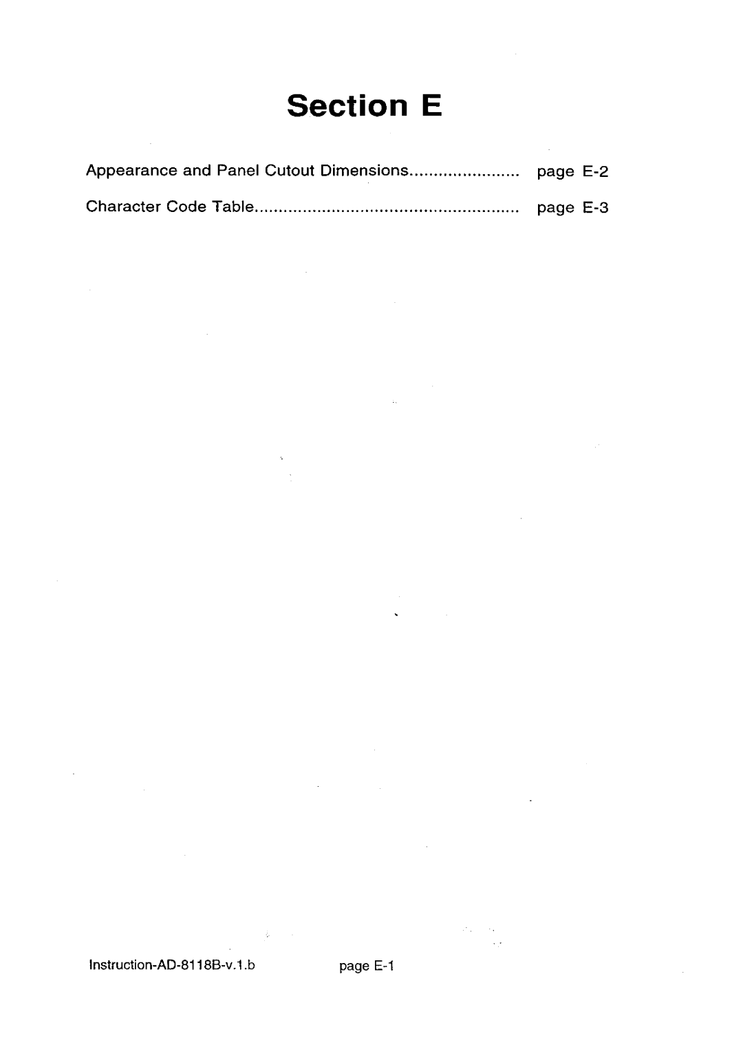 A&D AD-8118B manual 