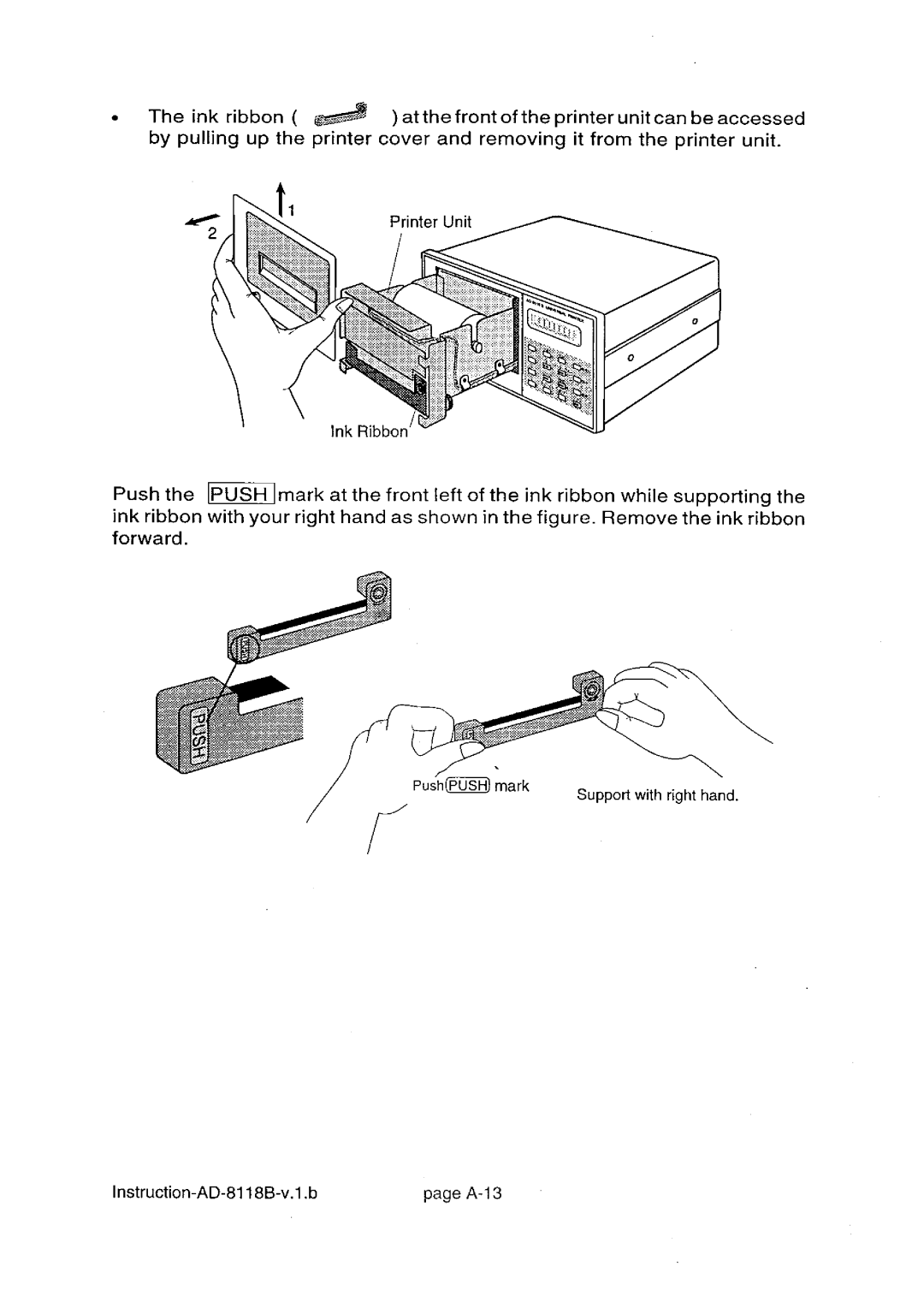 A&D AD-8118B manual 