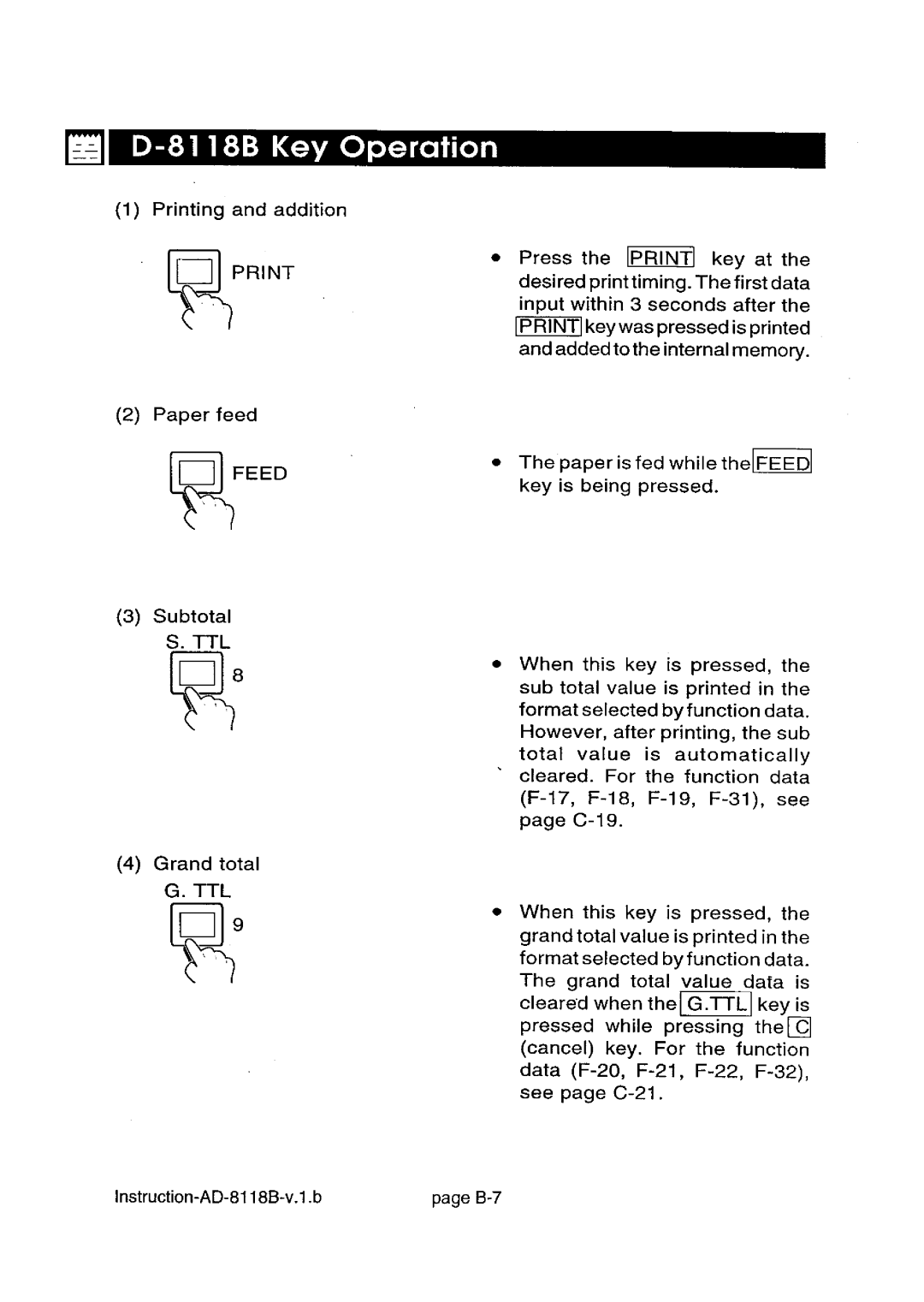 A&D AD-8118B manual 