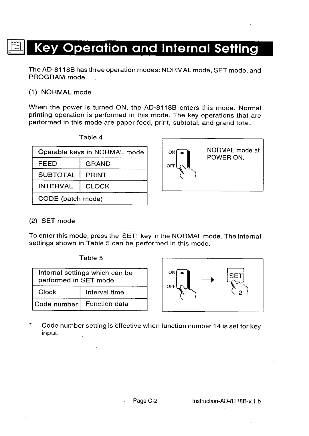 A&D AD-8118B manual 