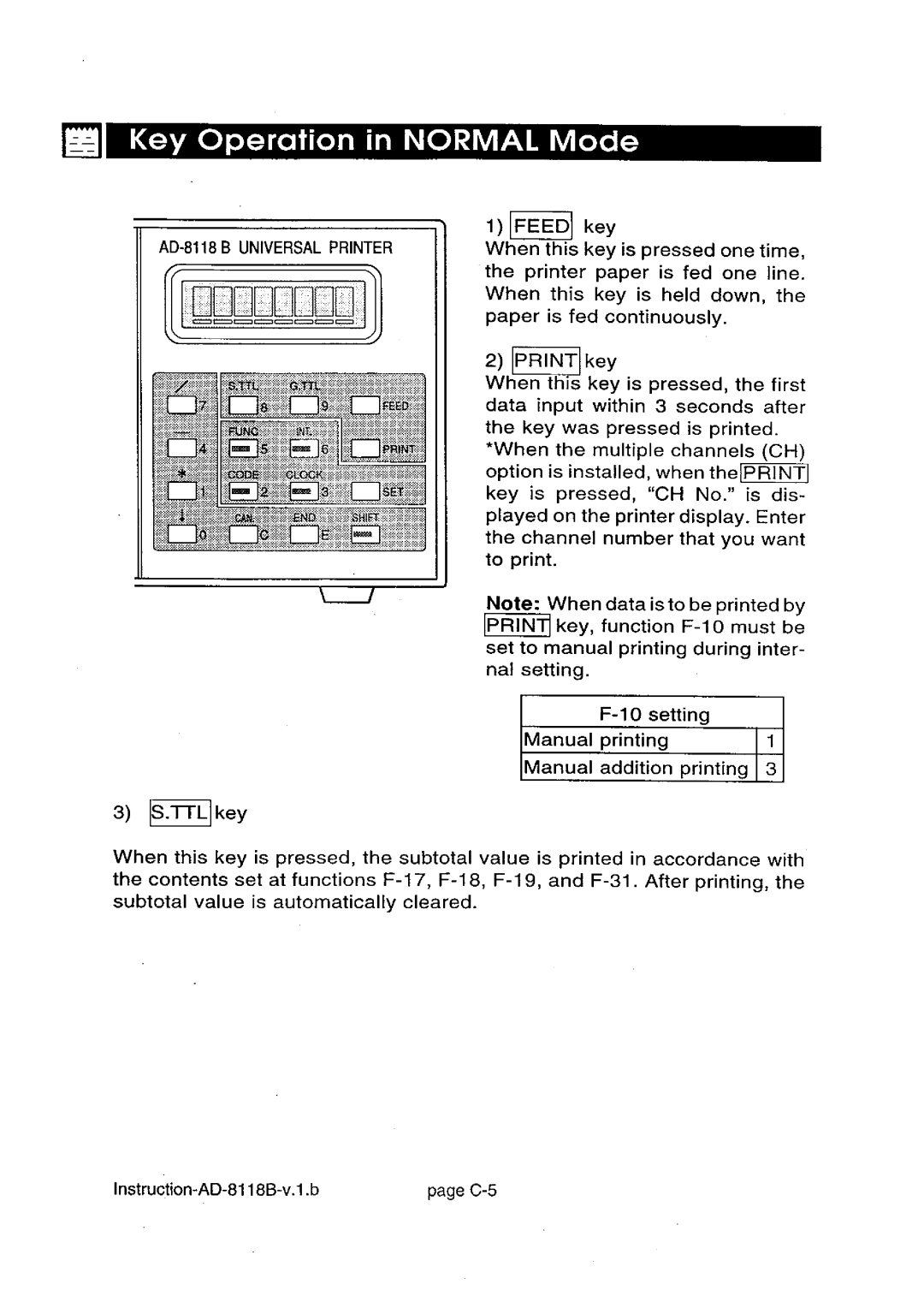 A&D AD-8118B manual 