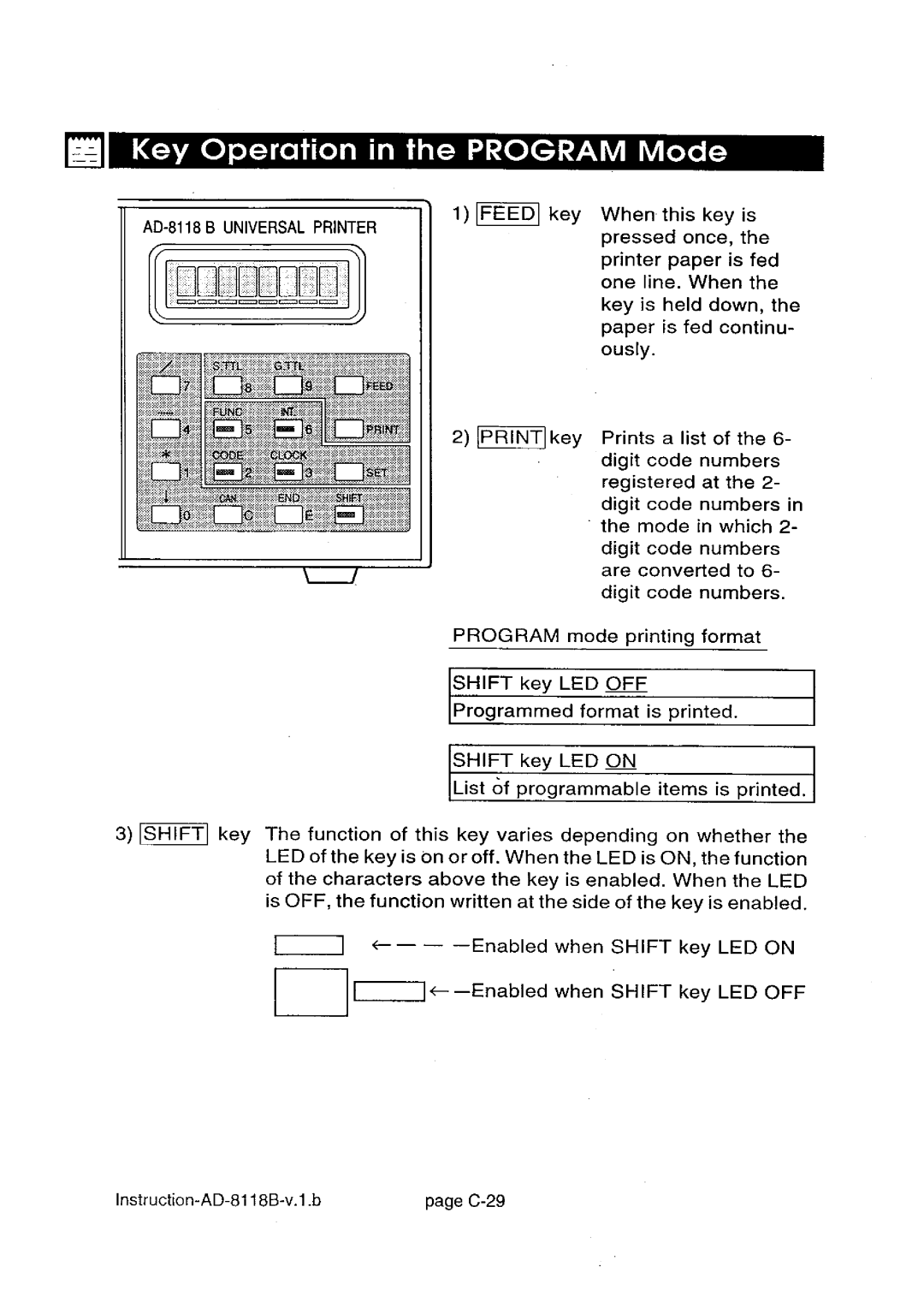 A&D AD-8118B manual 