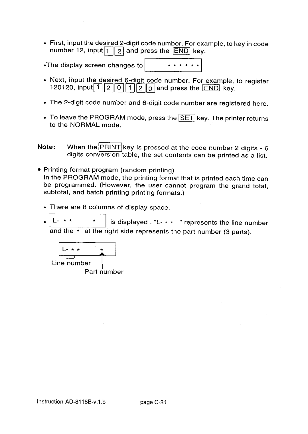 A&D AD-8118B manual 