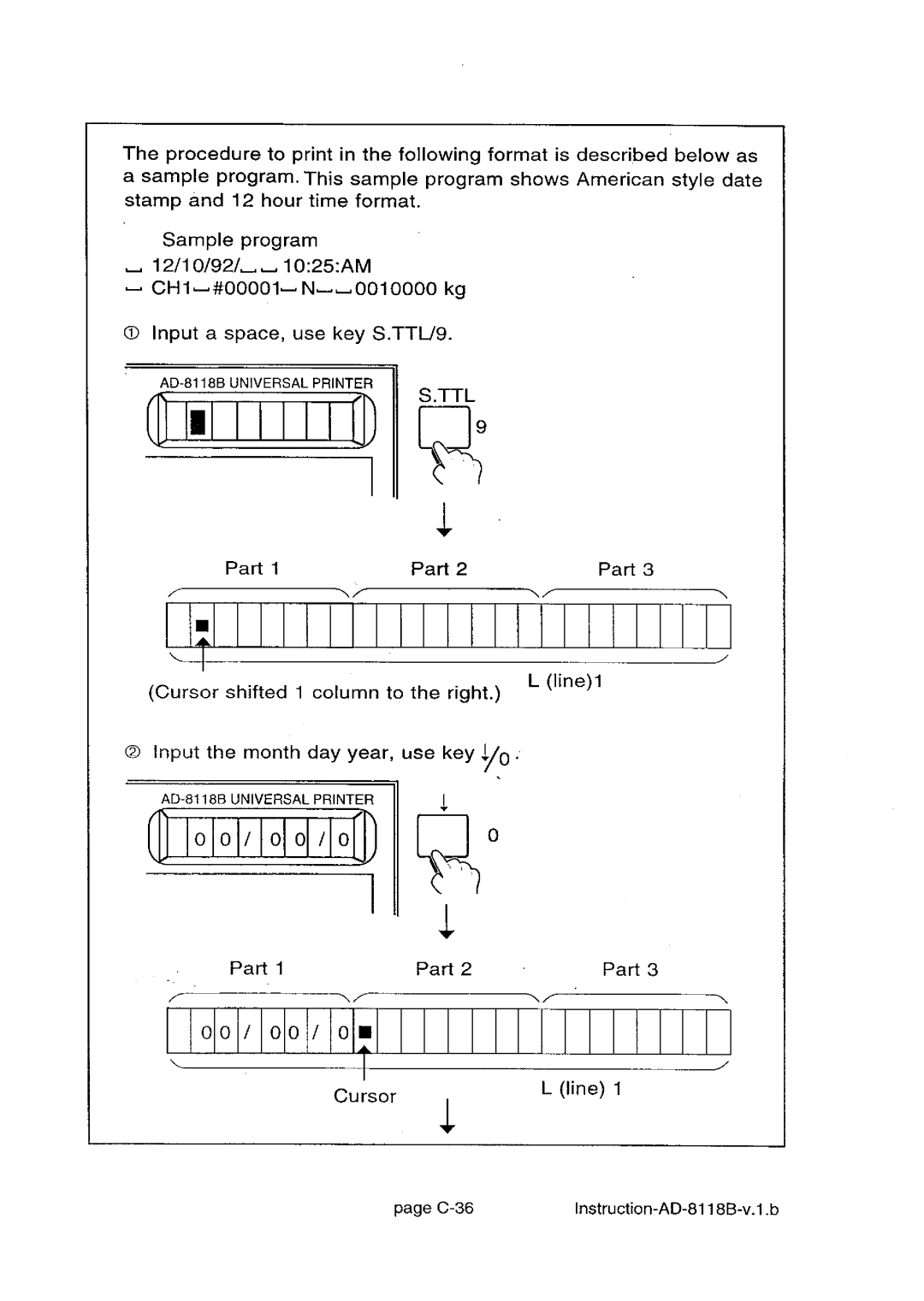 A&D AD-8118B manual 