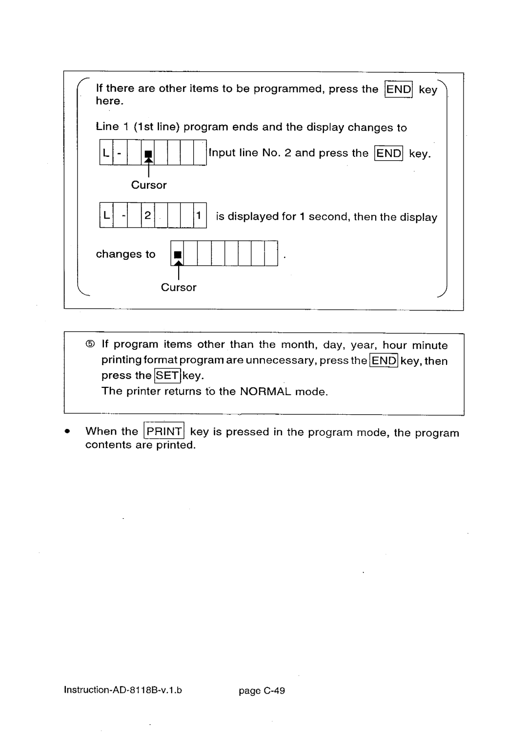 A&D AD-8118B manual 