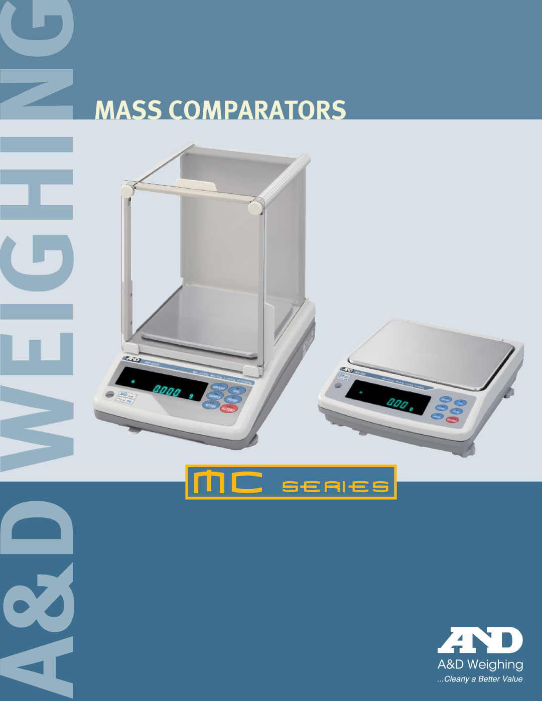 A&D AD-8922A manual Mass Comparators 