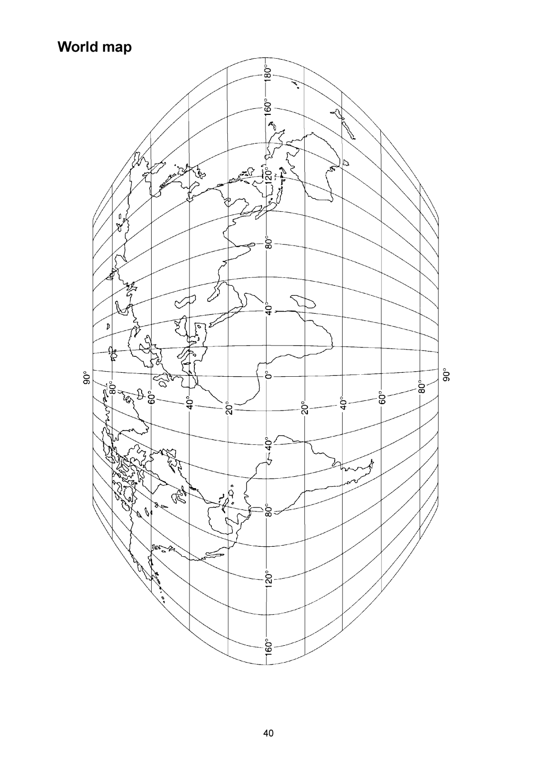 A&D EJ-440, EJ-6100, EJ-3000, EJ-4100, EJ-120, EJ-2000, EJ-1500 manual World map 