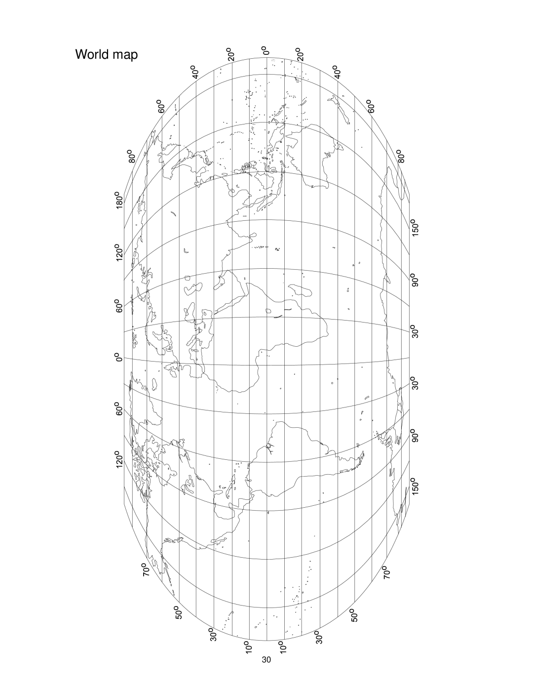 A&D FS-6Ki, FS-15Ki, FS-30Ki manual World map 