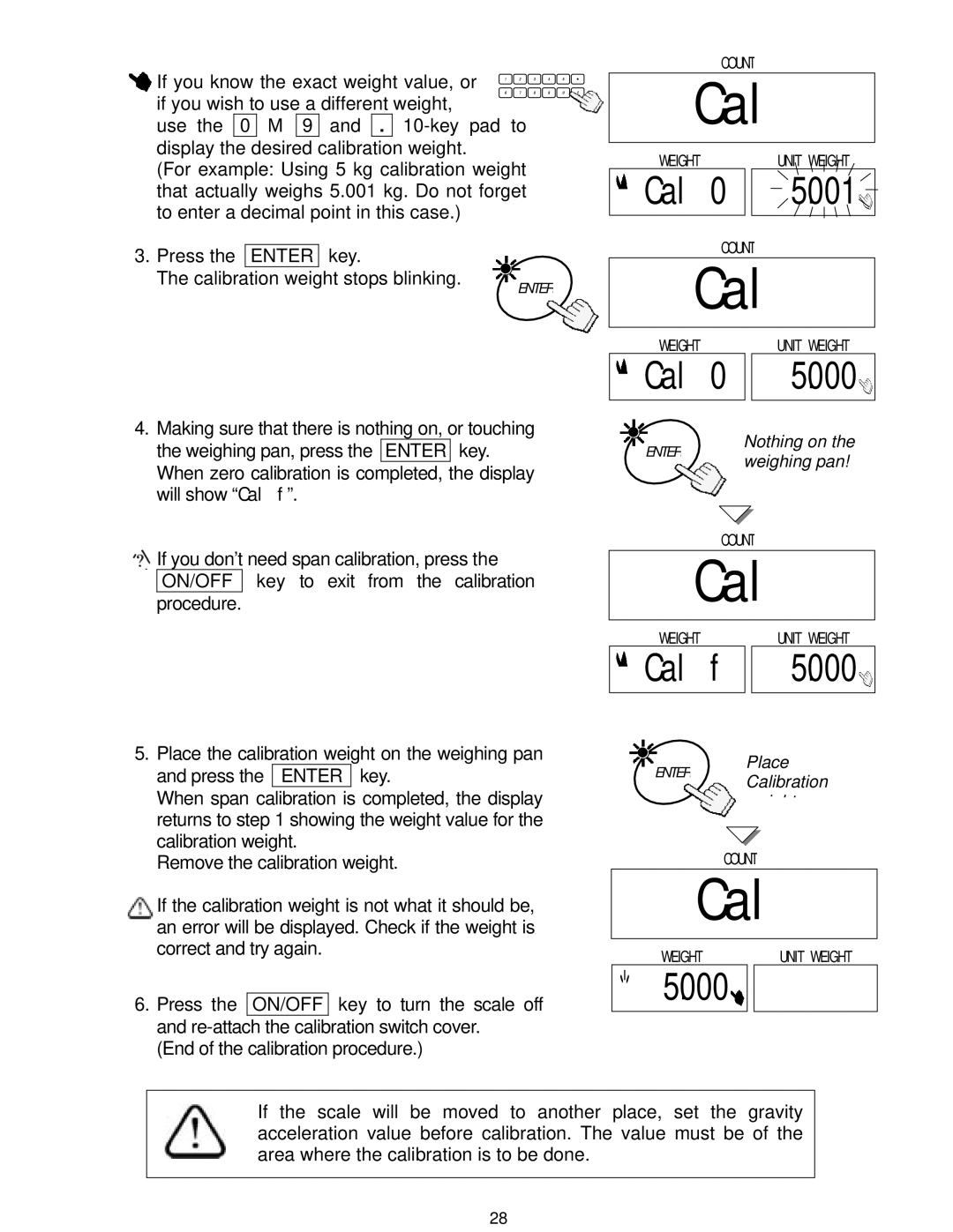 A&D HC-30Ki, HC-15Ki, HC-3Ki, HC-6Ki manual Cal 5001, Cal f 5000 