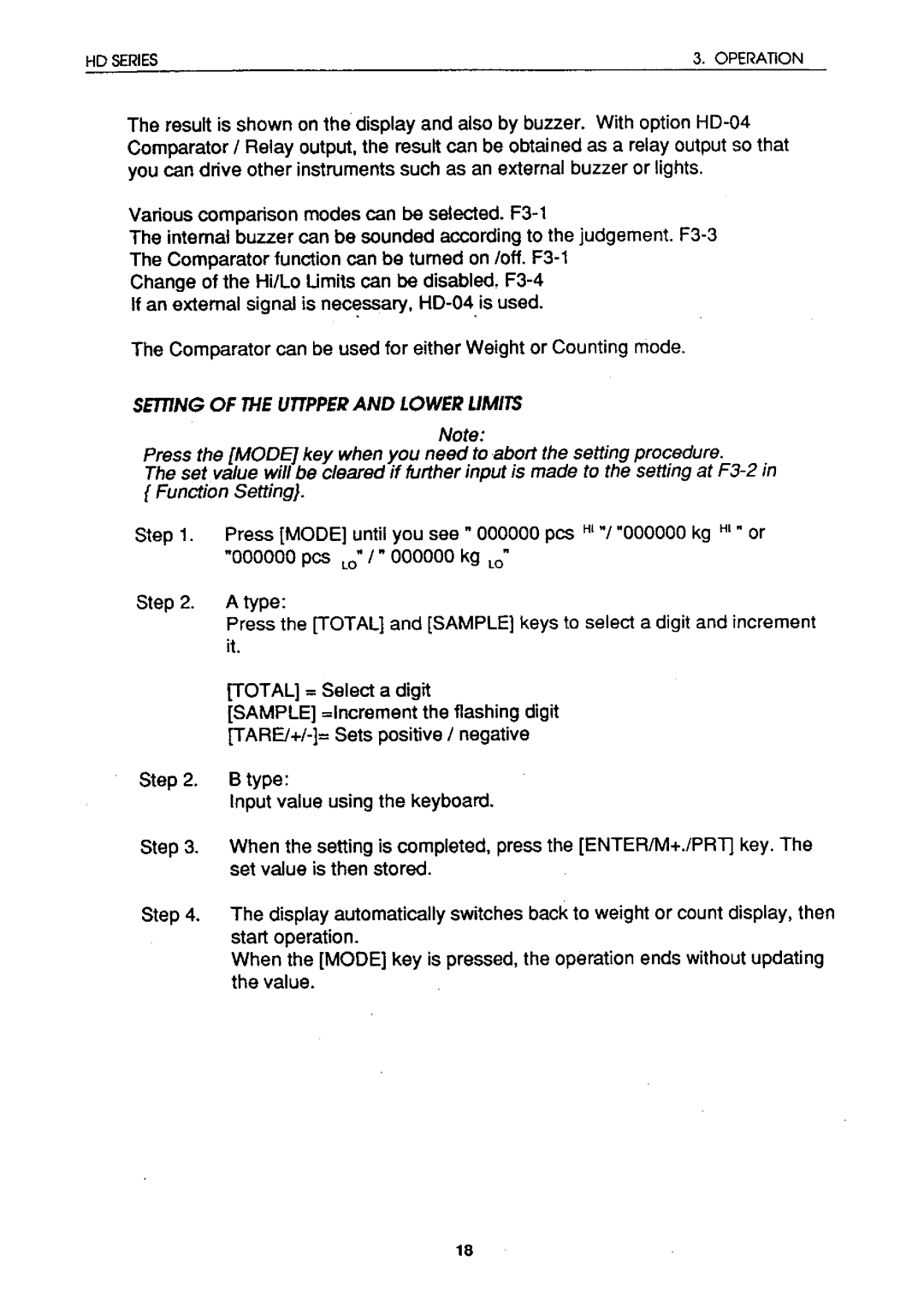 A&D HD-03, HD-05, HD-60KA, HD-60KB, HD-12K, HD-30K, HD-04 instruction manual 