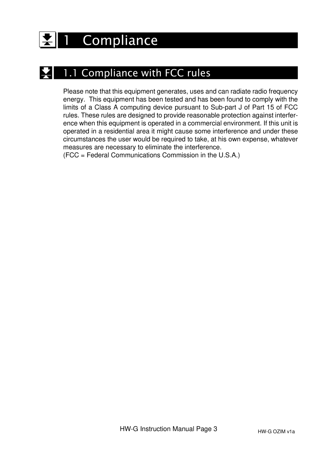 A&D HW-10KGV, HW-100KGL, HG-60KGV, HW-60KGL, HW-200KGL, HW-200KGV, HW100KGV, HW-10KGL Compliance with FCC rules 