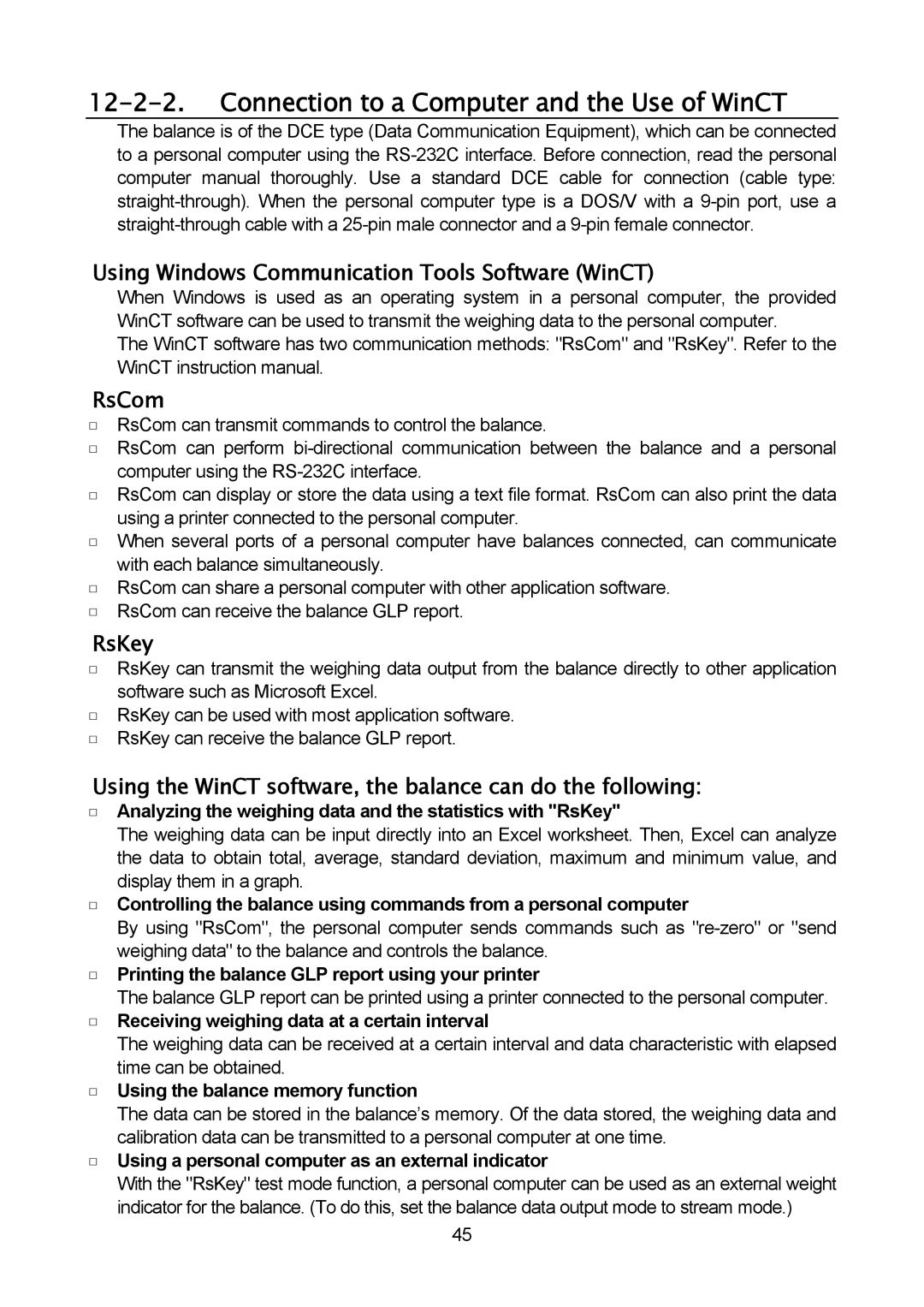 A&D MC-30K, MC-10K manual Using Windows Communication Tools Software WinCT, RsCom, RsKey 