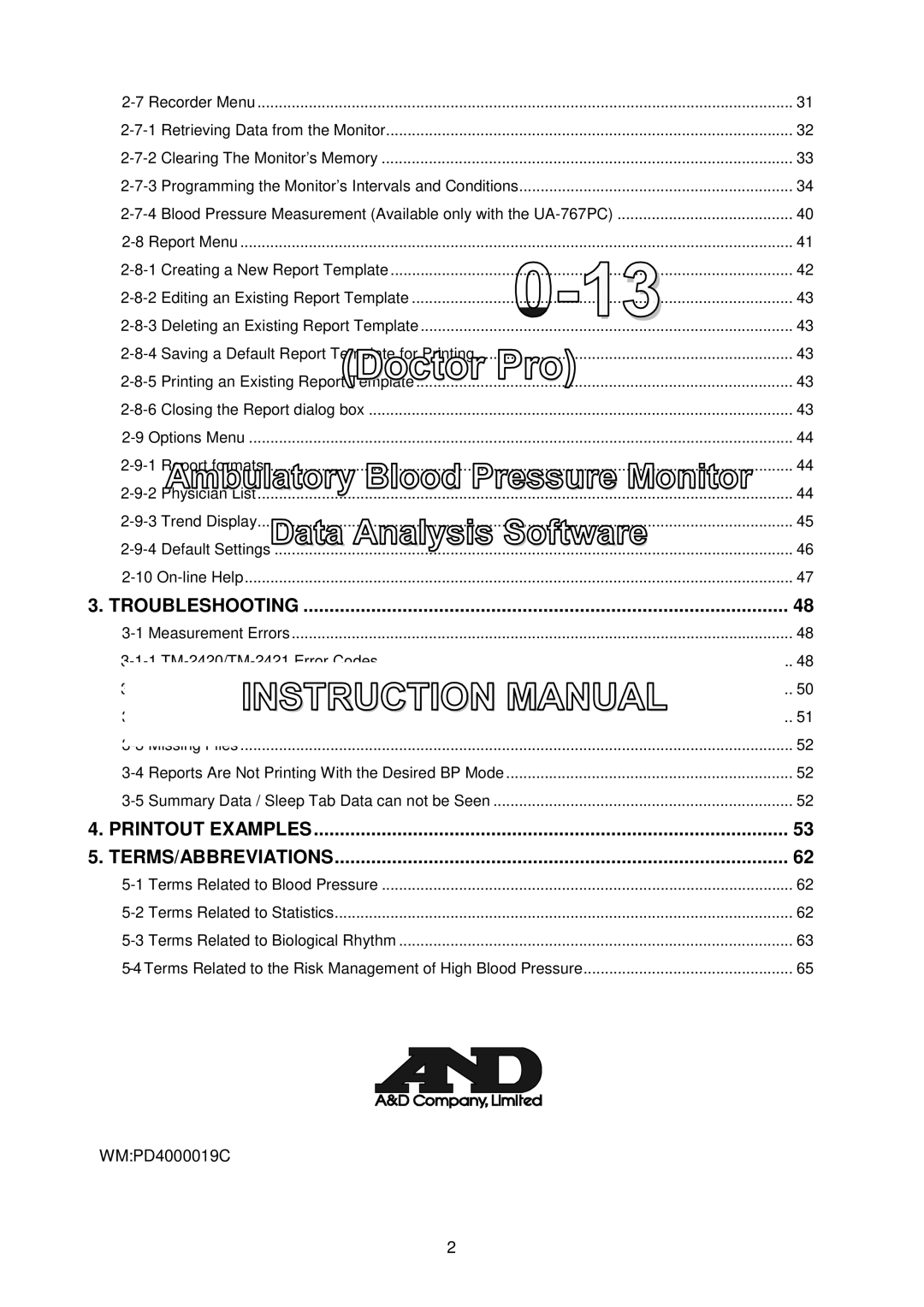 A&D TM-2430-13 instruction manual Troubleshooting 