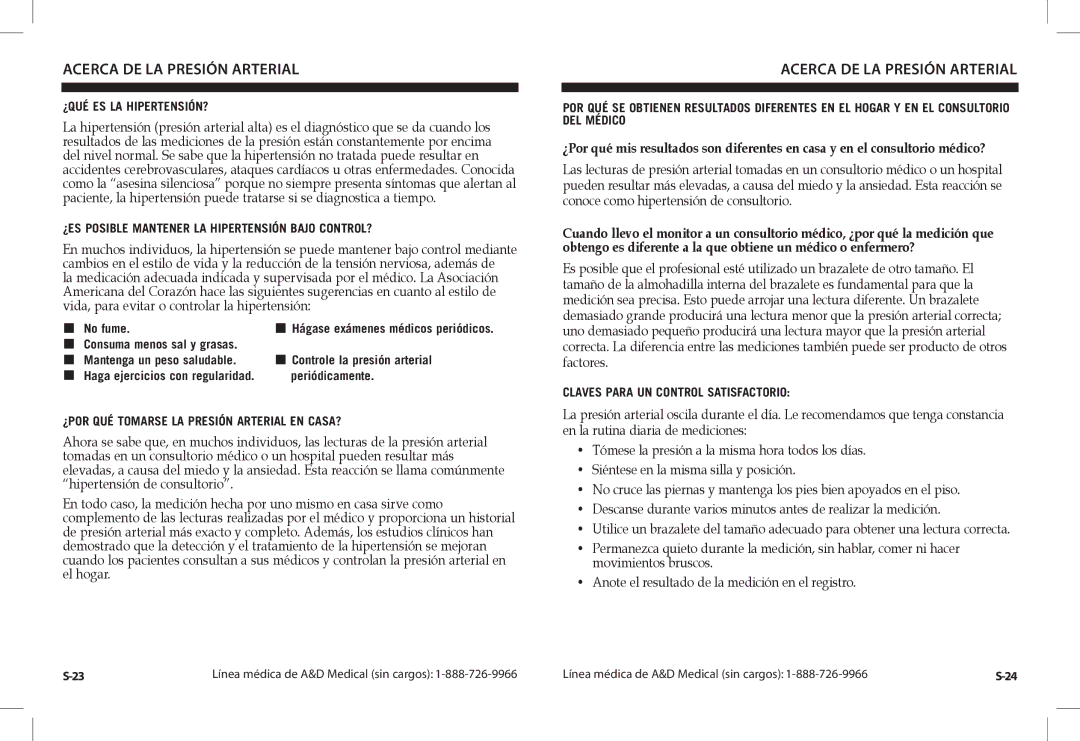 A&D UA-1030TCN instruction manual ¿Qué Es La Hipertensión?, ¿ES Posible Mantener LA Hipertensión Bajo CONTROL? 