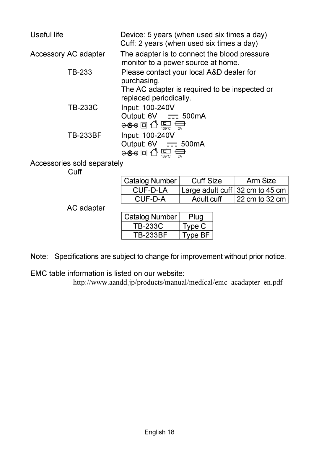 A&D UA-767, BT-Ci instruction manual Replaced periodically 