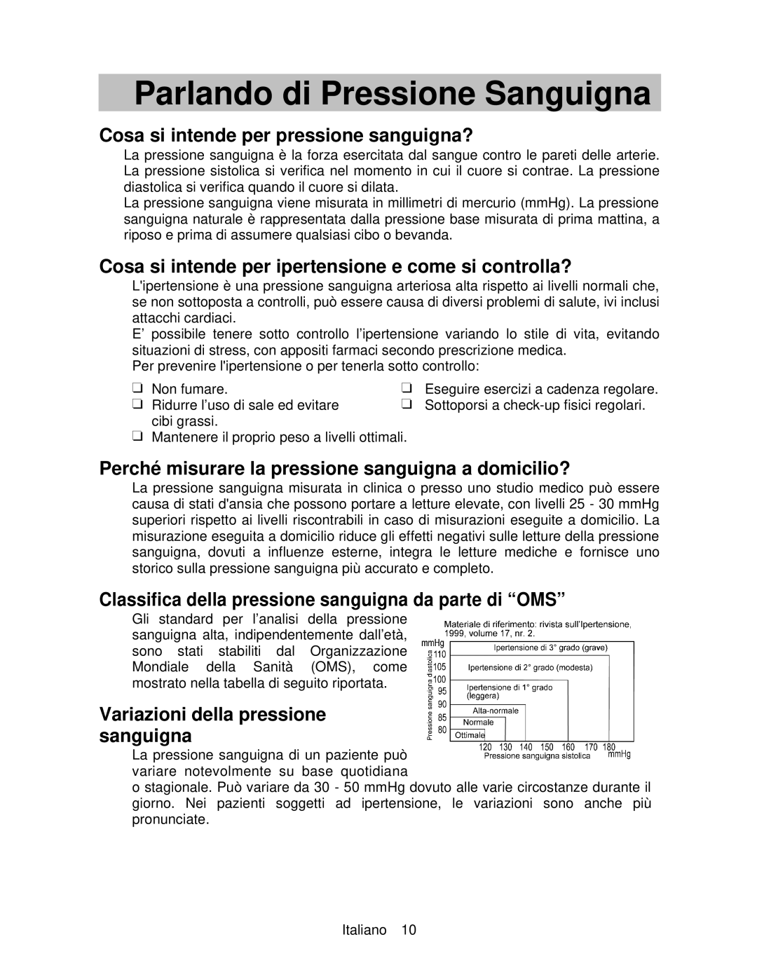 A&D UA-767 instruction manual Parlando di Pressione Sanguigna 