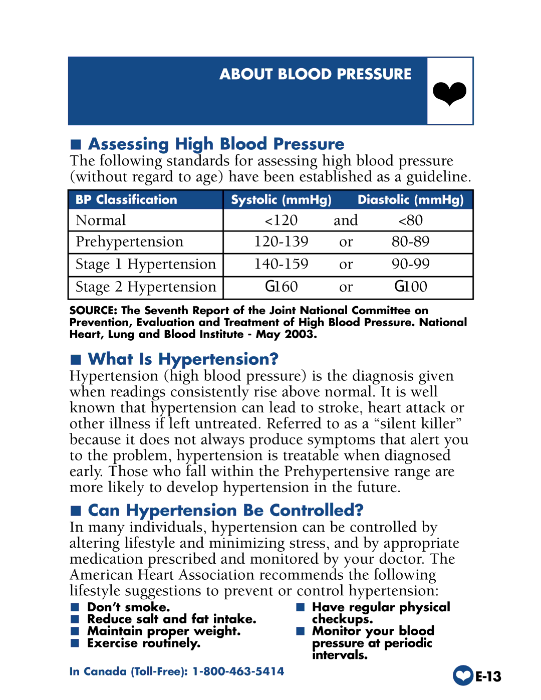 A&D UA-774 manual Assessing High Blood Pressure, What Is Hypertension?, Can Hypertension Be Controlled? 