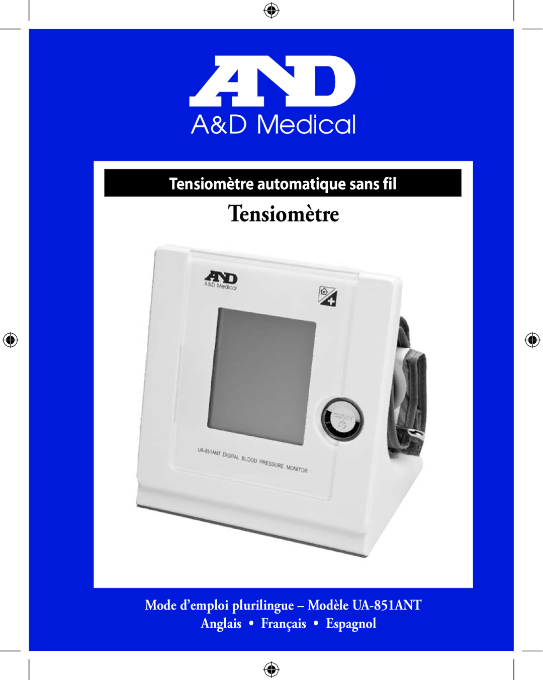 A&D UA-851ANT manual Tensiomètre 