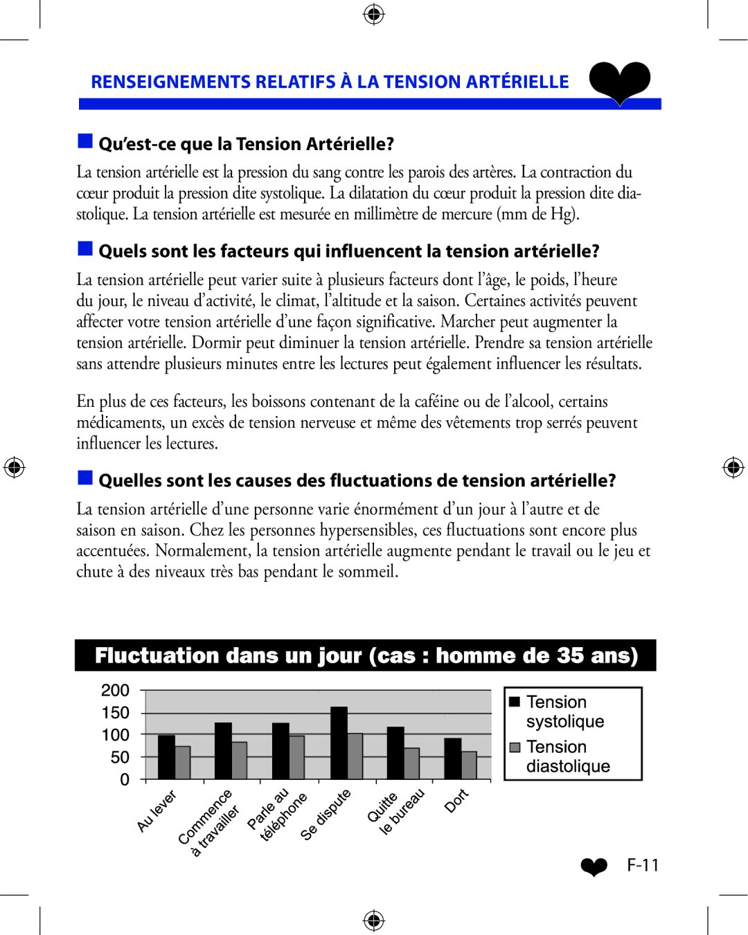 A&D UA-851ANT manual Renseignements Relatifs À LA Tension Artérielle, Qu’est-ce que la Tension Artérielle? 