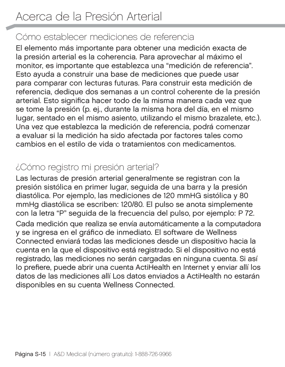 A&D UA_851THX, UA-851THW, UA851TMW user manual Cómo establecer mediciones de referencia, ¿Cómo registro mi presión arterial? 