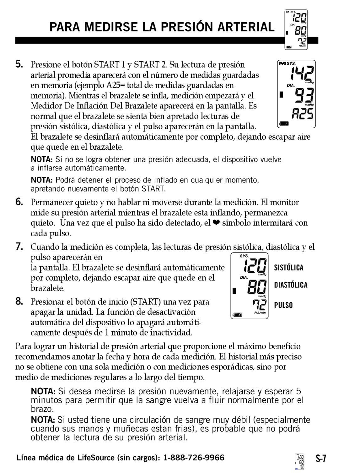 A&D UB-512 manual Brazalete 